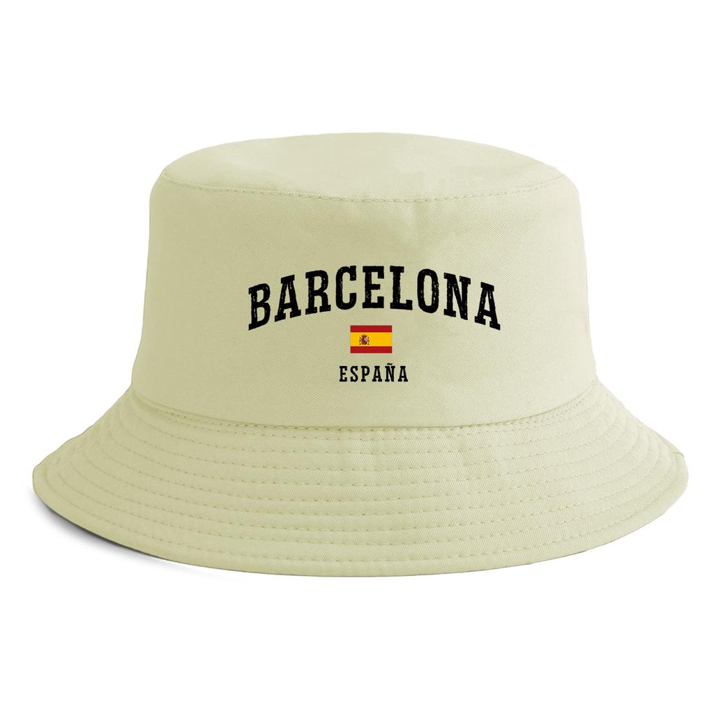Cappello a secchiello unisex con stampa bandiera Barcellona Espaa Reversibile Retro Pescatore Cappellino unisex Disponibile in più colori retrò Protezione solare da esterno