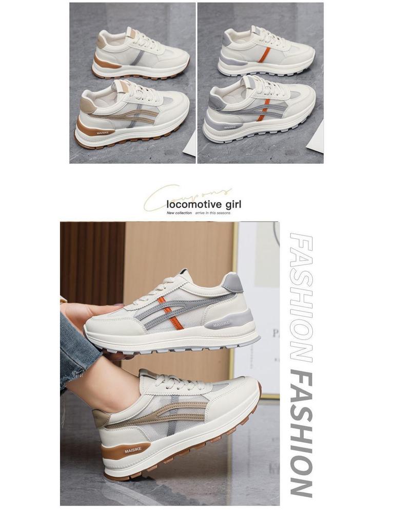 Forrest Gump Women's 2025 Versatile Mesh Running Shoes - Breathable, Thick-Soled, Height-Enhancing Sneakers for Spring and Autumn.