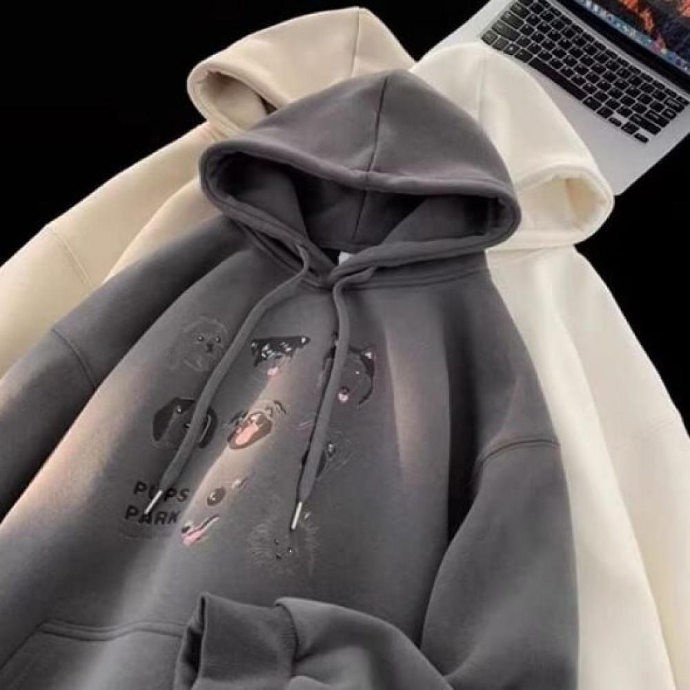 Navava Unisex Fleece Printed Long Sleeve Hoodie Nt2080