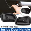 A03E-Car ide Interior Door Handle Black Left/Right Side Front Rear For Toyota Corolla GEO PRIZM 1993 1994 1995 1996 1997