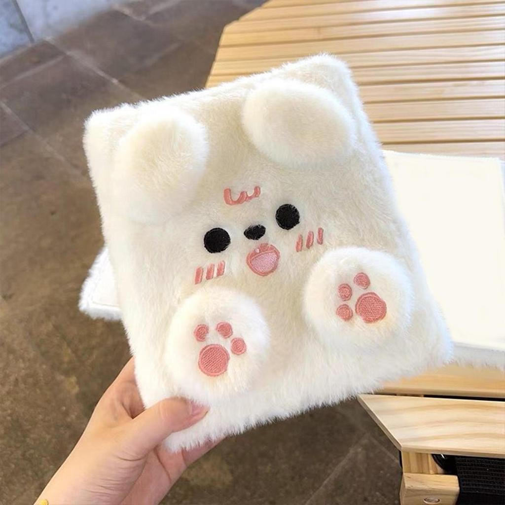 Photo Album Plush A6 Soft Book Cute Plush Photocard Book for Collection Personal Party Daily Travel Memory Lifestyle School Home