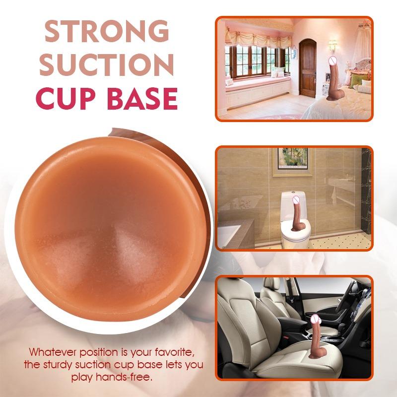 Realistic Dildo Vibrator for Women Skin Feeling Heating Penis Automatic Telescopic Dildo with Suction Cup Sex Toys for Aldults