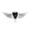 3D Wings Metal Shield Logo Metal Sticker Decorate Car Accessories For Mitsubishi Mirage G4 KU8