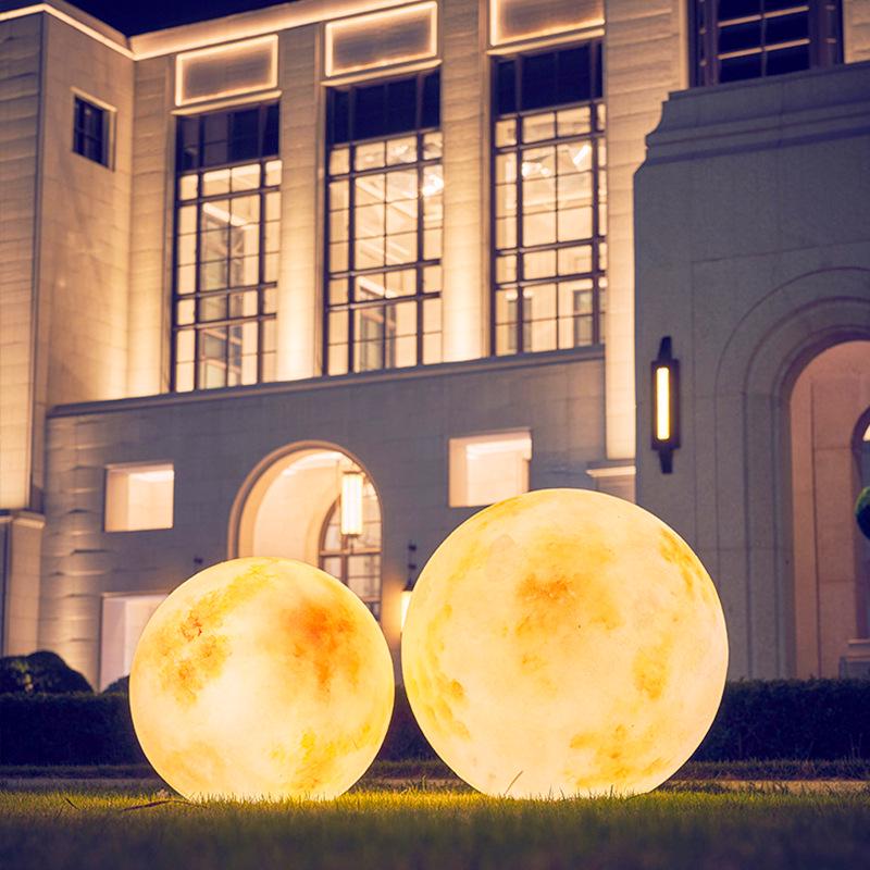 Moonlight Waterproof Solar Crater Lawn Light for Outdoors