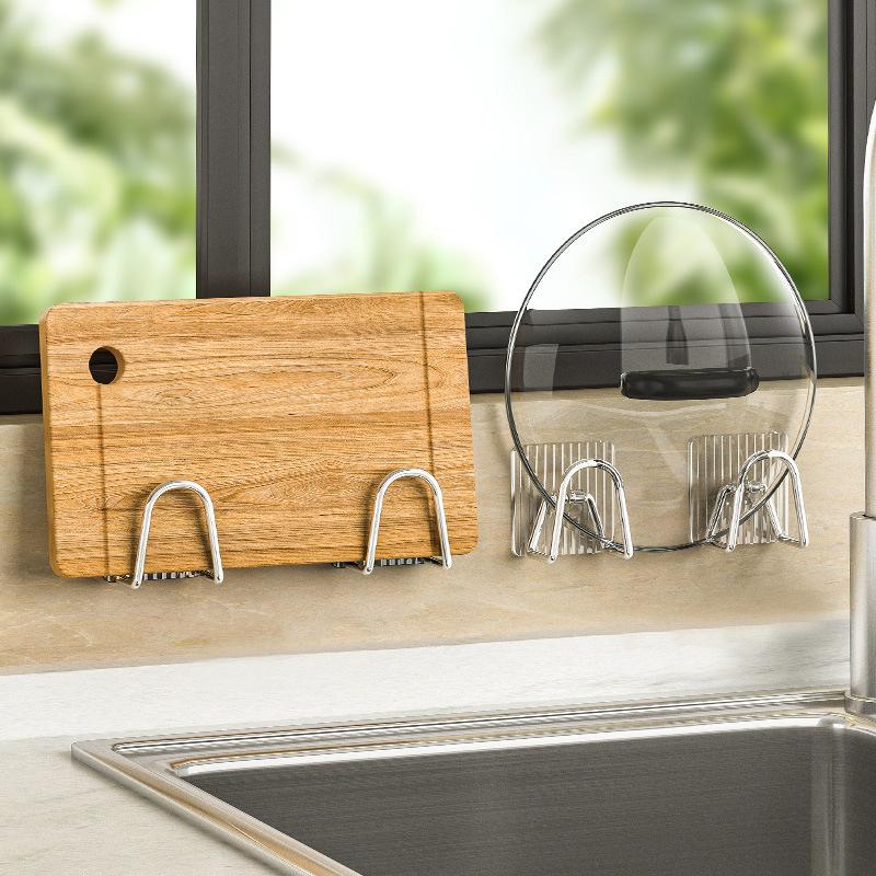 3548 Hook Kitchen Wall Hanging Thickened High Load-bearing Water Filter Rack Sponge Rack Multifunctional Sink Drain Rack