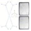 Set of 2 Strong Polyester Bed Sheet Tensioners with Metal Clips Secure Fit Sheets Nonslip Design Bed Sheet Holder Strap