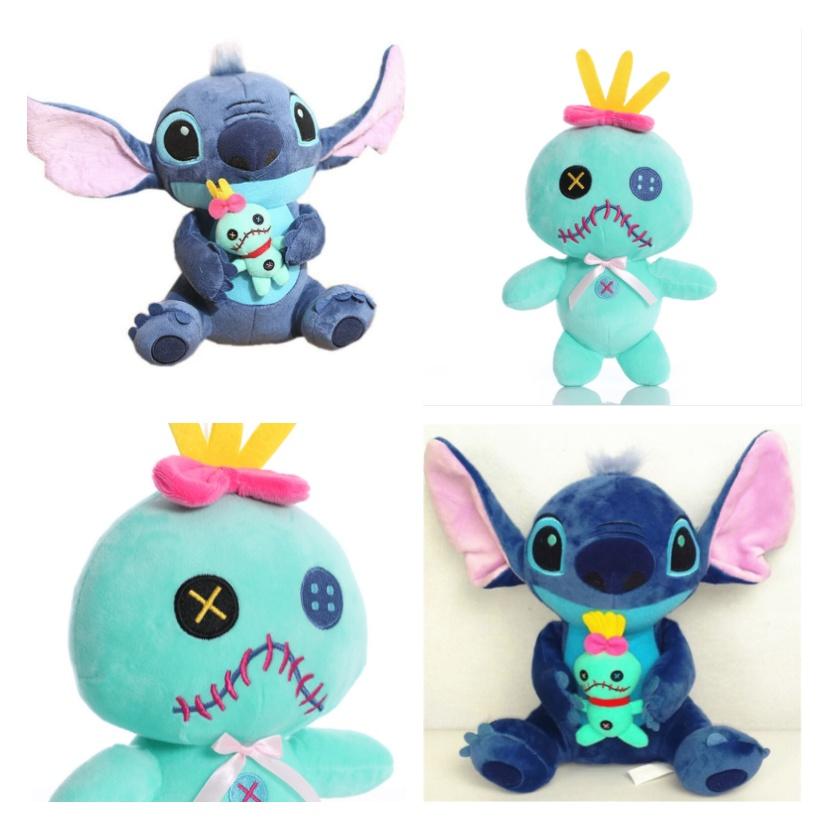 25cm/9.6in Disney Stitch Pluszowa Miękka Zabawka Wypchana Lalka Boże Narodzenie Dzieci Prezent