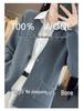24 AW New Color Women's 100% Wool Mid-Length Knit Cardigan with Pockets