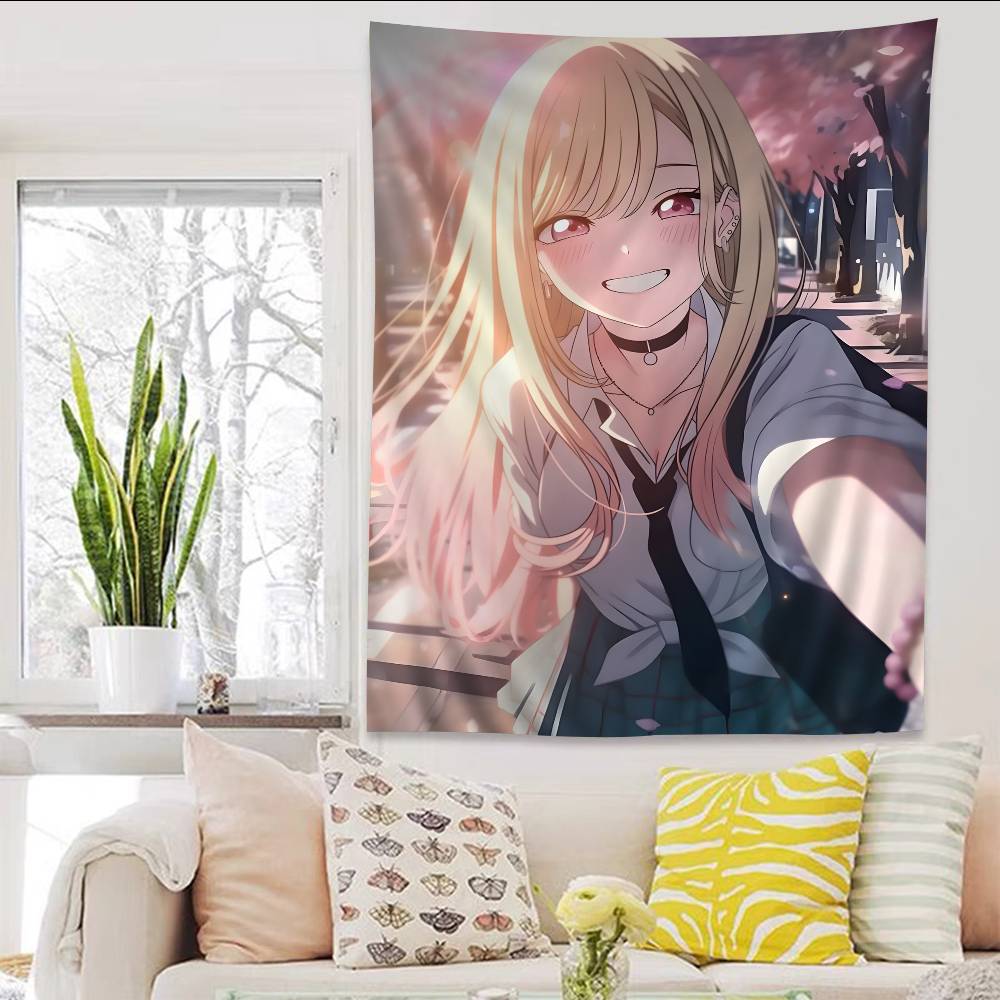 Marin Kitagawa Anime Colorful Tapestry Wall Hanging Home Decoration hippie bohemian decoration divination Wall Art Decor