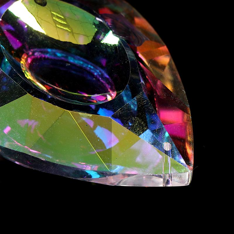 Bunte Kristalle Hängende Tropfen Kronleuchter Lampe Prismen Teile