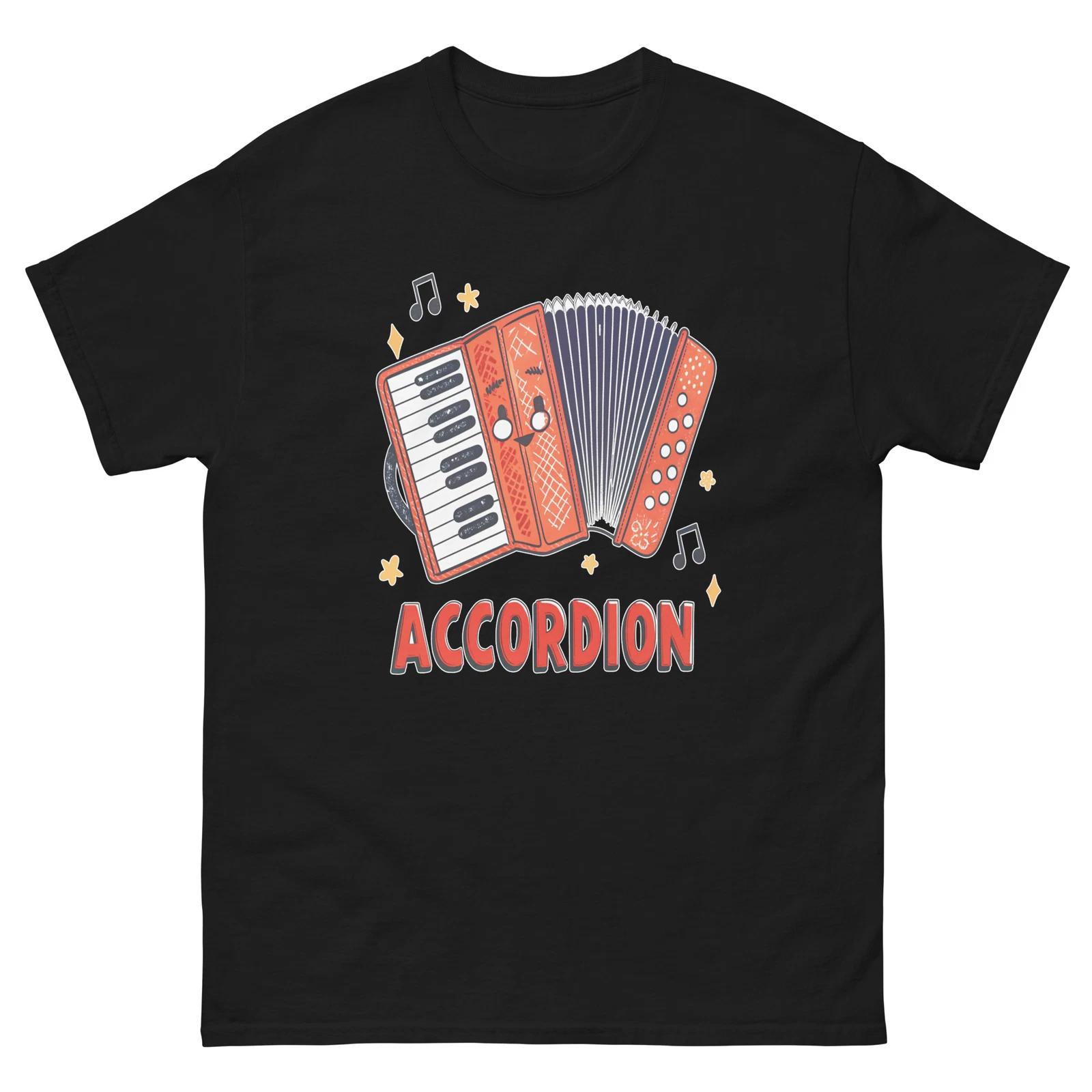 Accordion Musical Instrument Illustration T-Shirt S