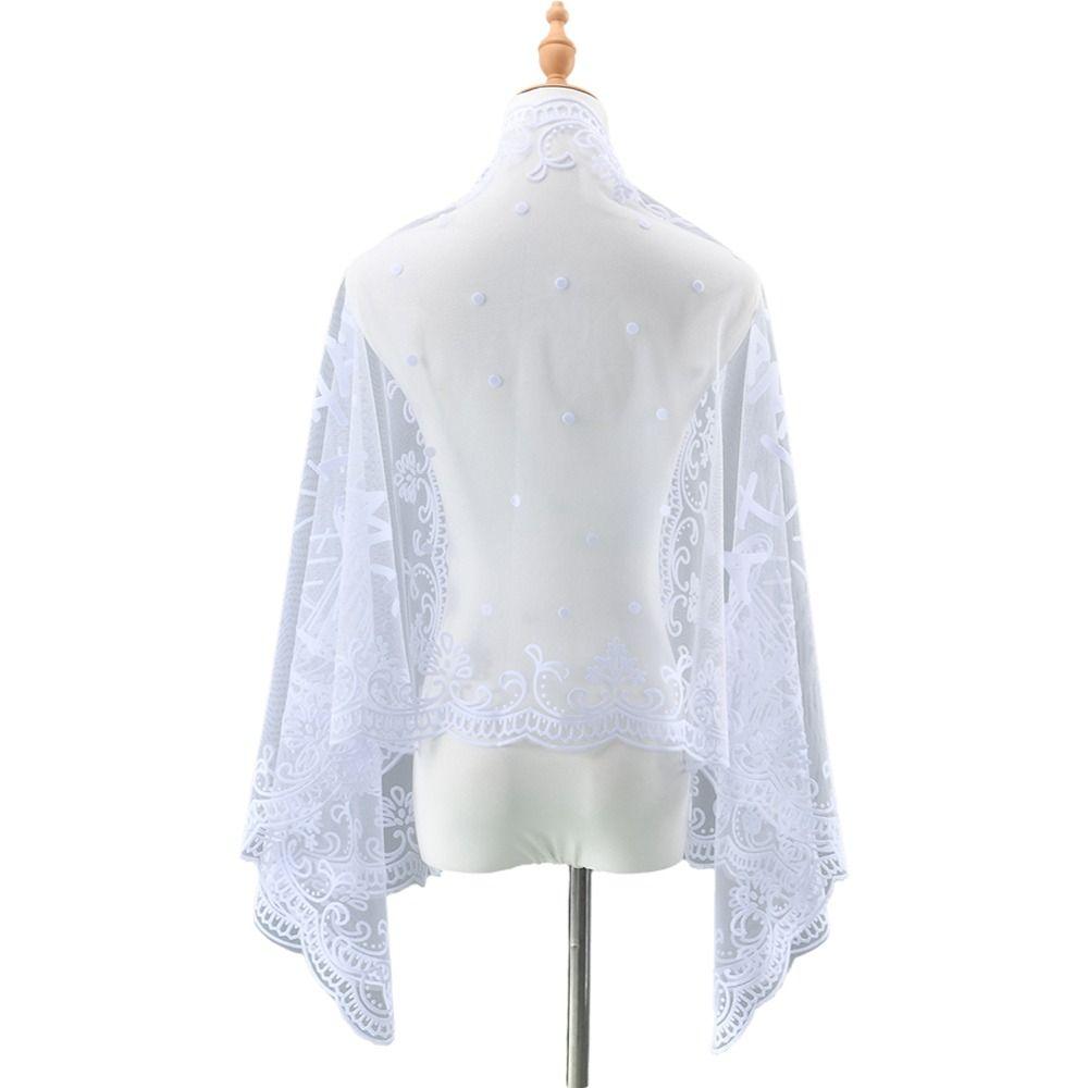 Lightweight Sunscreen Shawl Breathable Mesh Female Headscarf Casual Lace Scarf Summer
