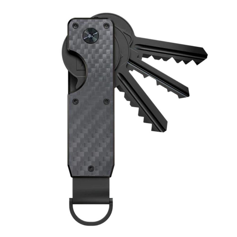 Innovative Metal Key Organizer Carbon Fiber Car Key Holder Keys Bag Key Case Holder  Women