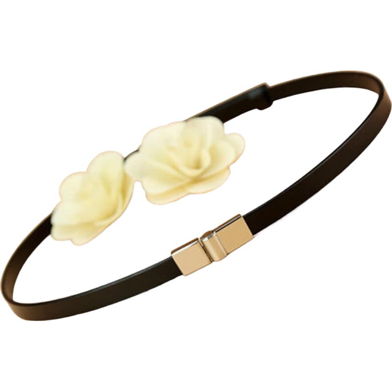 Женский узкий кожаный ремень Viney