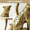 Подсвечник Ягуар, Aluminium Jaguar Pillar Candle Holder,  Behoma