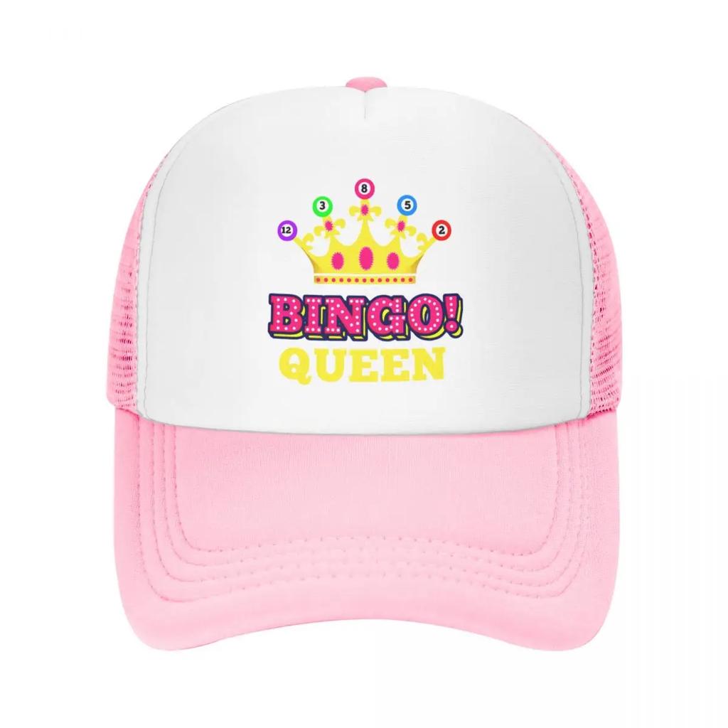 Custom Bingo Queen Baseball Cap Sun Protection Unisex Womens Adjustable Trucker Hat Spring Dad Hat