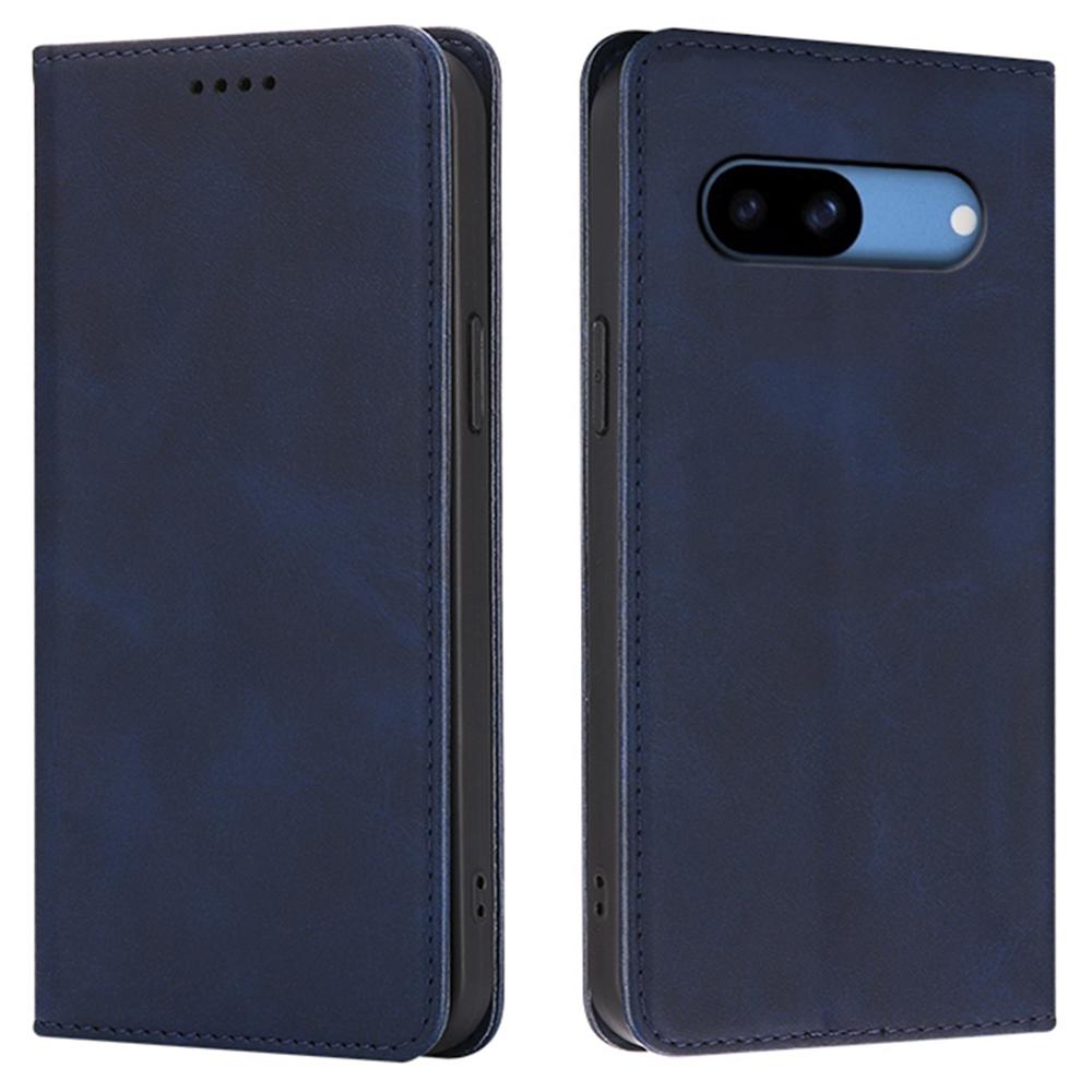 For Google Pixel 8 Case Wallet Calf Texture Leather Phone Cover with Hidden Magnetic Closure