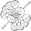 6/12Pcs 8.9cm Mini Magnifying Glasses | Clear Plastic Handheld Magnifiers for Reading, Student Science, Hobby & Classroom Use
