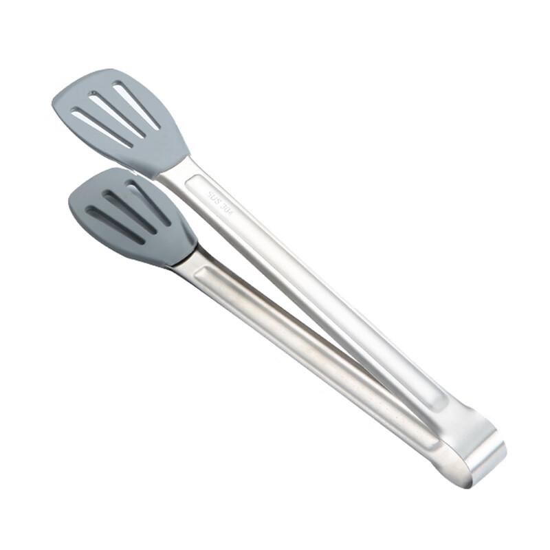 Zhaoran 304 Stainless Steel Silicone Food Tongs