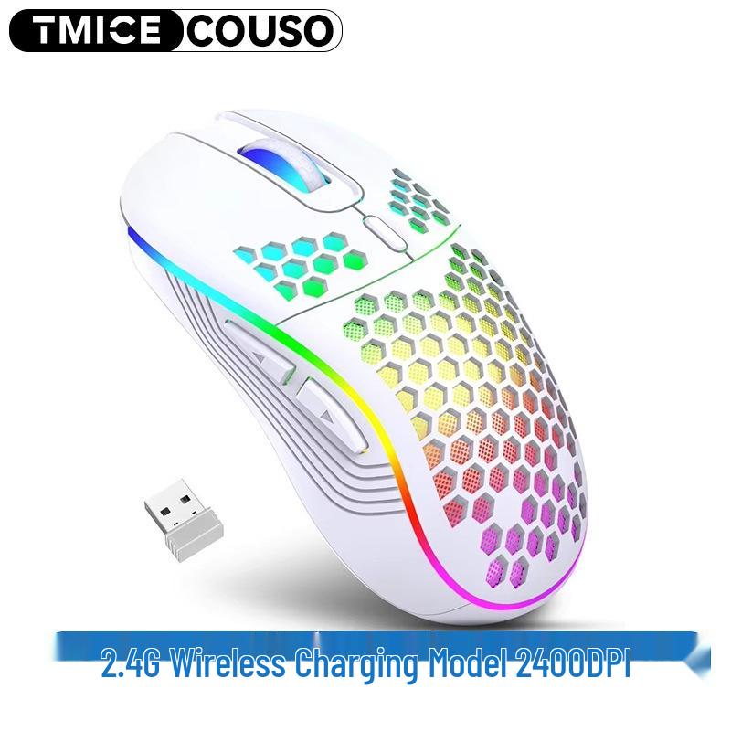 RGB Wireless Gaming & Office Mouse, 7200 DPI, Wired/Wireless for Esports