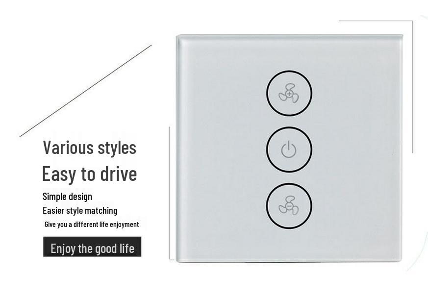 Graffiti EU WiFi Smart Fan Switch with Alexa Voice Control