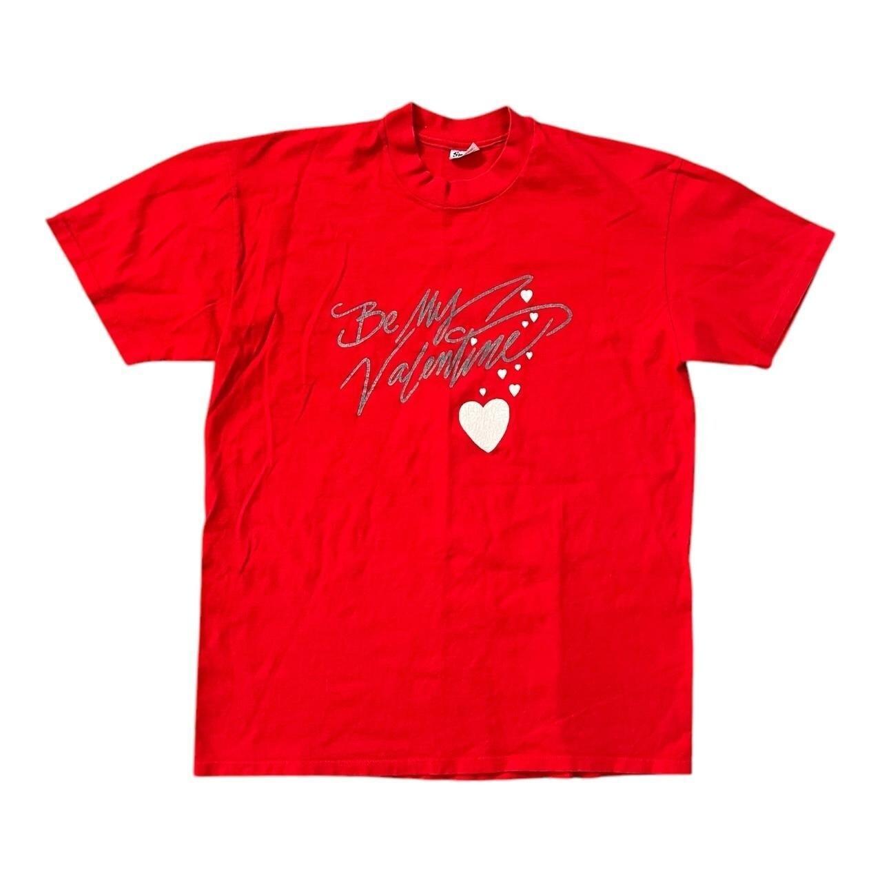 Vintage 80s Be My Valentine Red t-shirt XXXXL