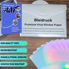 Folie de laminare rezistentă la UV 2 BUC Folie holografică, cu efect strălucitor curcubeu, Folii decorative impermeabile pentru artizanat Rezistente la zgârieturi