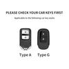 Leather Car Key Case Cover for Honda Odyssey Xrv Civic HR-V Crv Accord Integra Durable Car Key Fob Shell Decorative Accessories