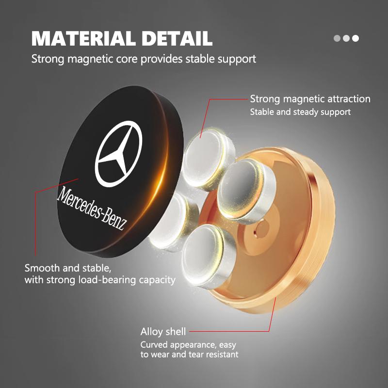 AABGW1 Magnetic Car Phone Holder Dashboard Sticker Mobile Phone Holder Accessories For Benz AMG Exclusive A C E R V Class CLA CLS C180