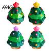 Christmas Tree Pendant Fidget Clicker Keychain, 3D Printed Shaped Stress Relief Desktop Ornament Toy, Holiday Sensory Figure Key Ring Accessory