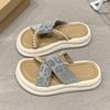 Fashion Beach Shoes House Slippers Platform Slipers Women Slides Sabot Genuine Leather 2025 Women's Genuine Leather Shoes Ladies' Slippe