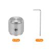 uxcell Aluminum Potentiometer Universal Volume Tone Control Knob with Arrow Indicator for Silver 6-Piece Knob, 1/4" (6mm) Guitar, 1/2"