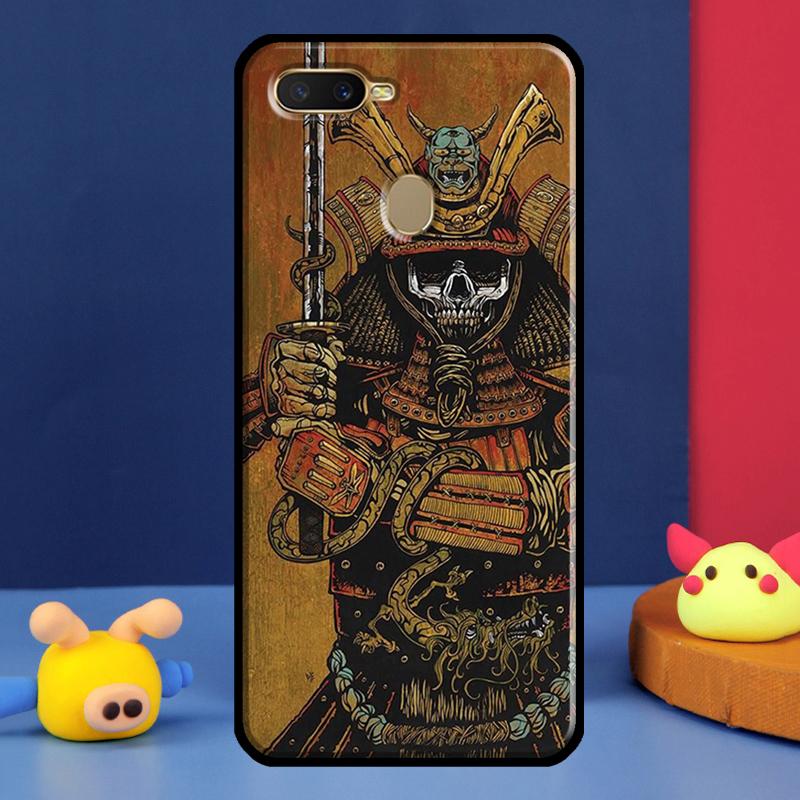 Japanese Samurai Case For Oppo A98 A78 A58 A15 A16 A17 A5 A9 A91 A52 A72 A76 A96 A74 A94 A54 S A57 A77 Cover