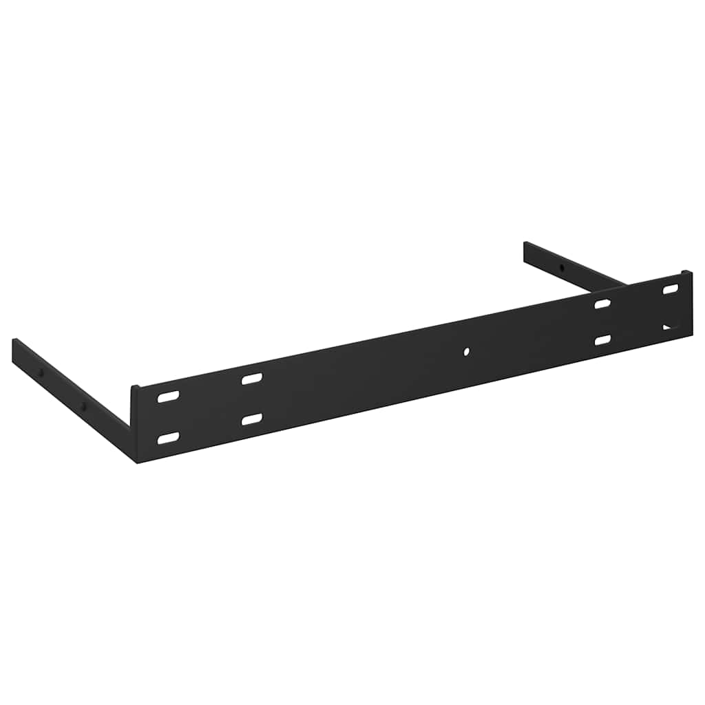 Floating Wall Shelf Glossy Grey 40 X 23 X 3.8 Cm MDF