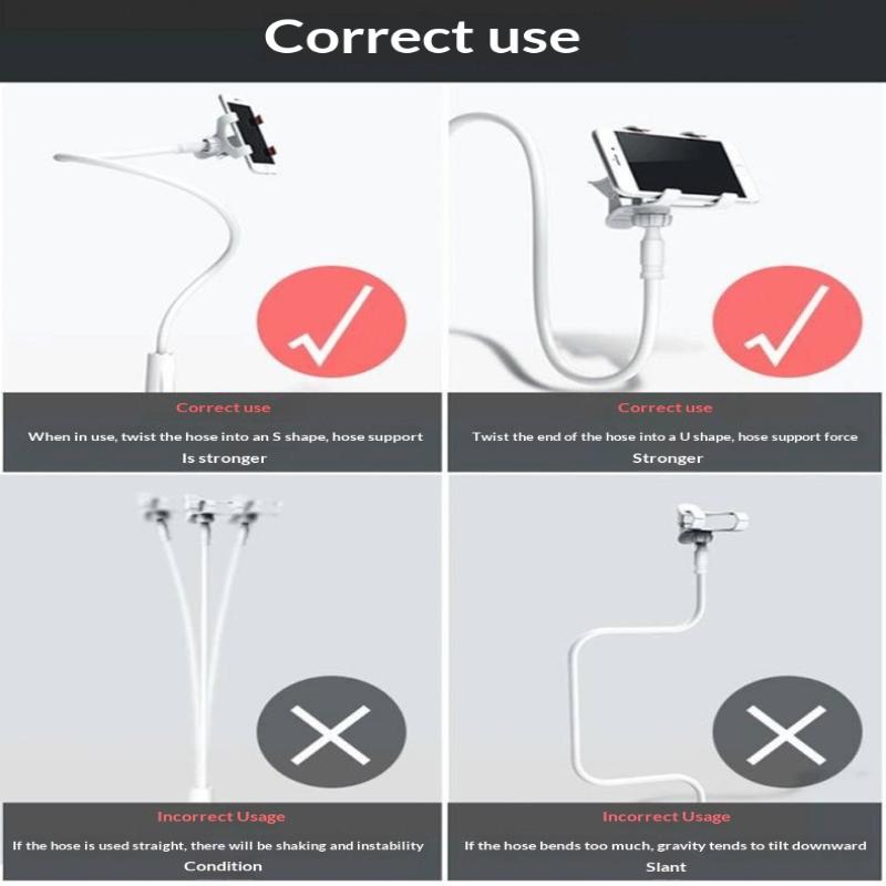Universal Flexible Lazy Holder Mobile Phone Holder In Bed Table Clip Adjustable Desktop Mount Cellphone Bracket For Smart Phone