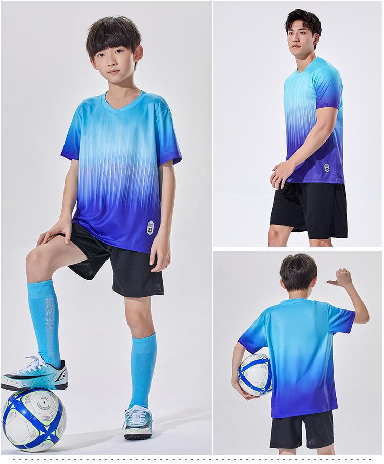 Children'S Football Suit Boys And Girls Adult Summer Game Sports Clothing Team Uniform Training Clothes Short Sleeve Jerseys