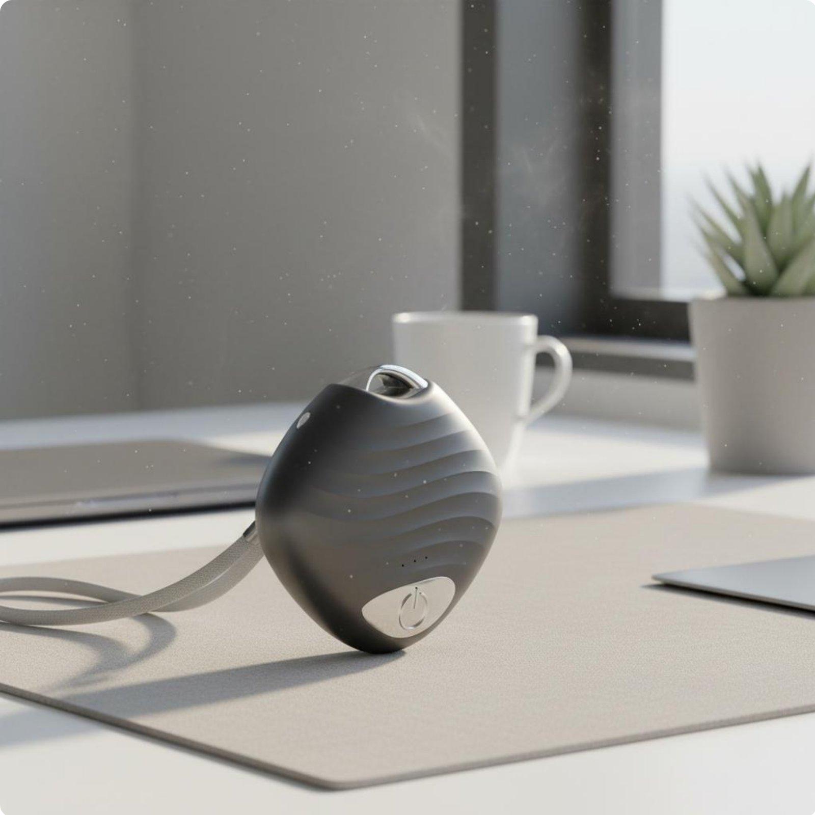 Locket Air Purifier Negative Negative Charged Particle Wearable Air Purifier Removes Fine Particles Filterless for Commuting чёрный