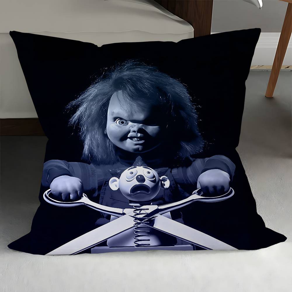 

C-Chucky Move Play Cushion Cover Decorative Pillow Sofa Home Decor Case Pillow Cases 12x12Inch