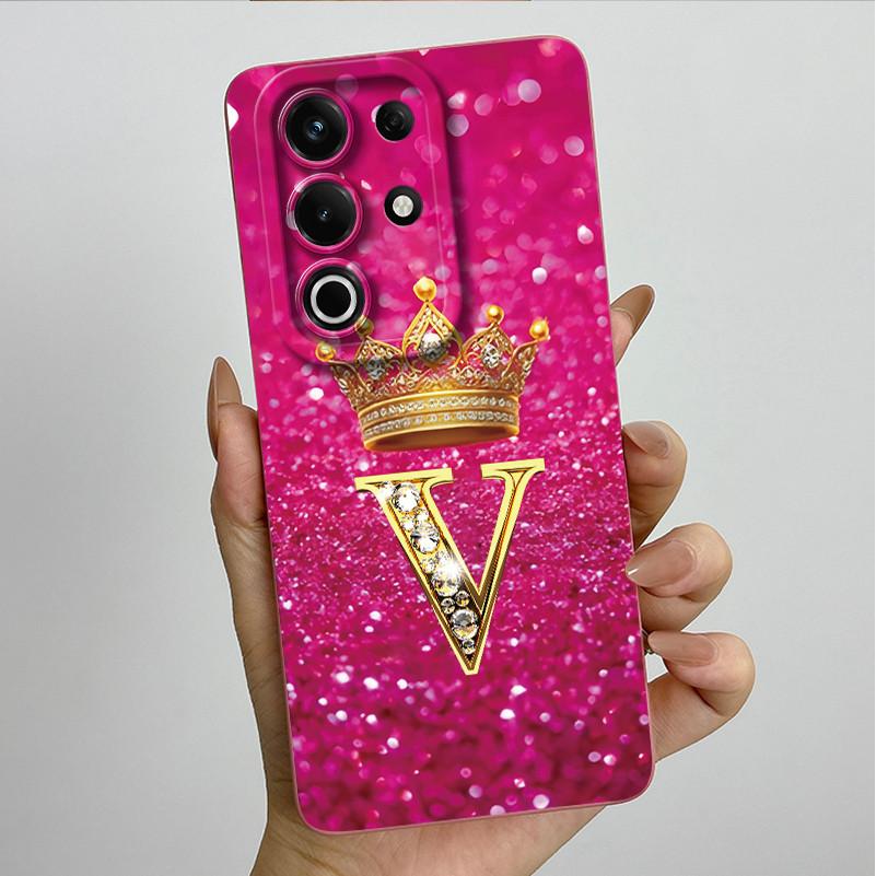 For itel S25 Ultra Case S686LN Luxury Crown Letters Matte Soft Silicone Protective Back Cover for ItelS25 S 25 Ultra 5G Fundas