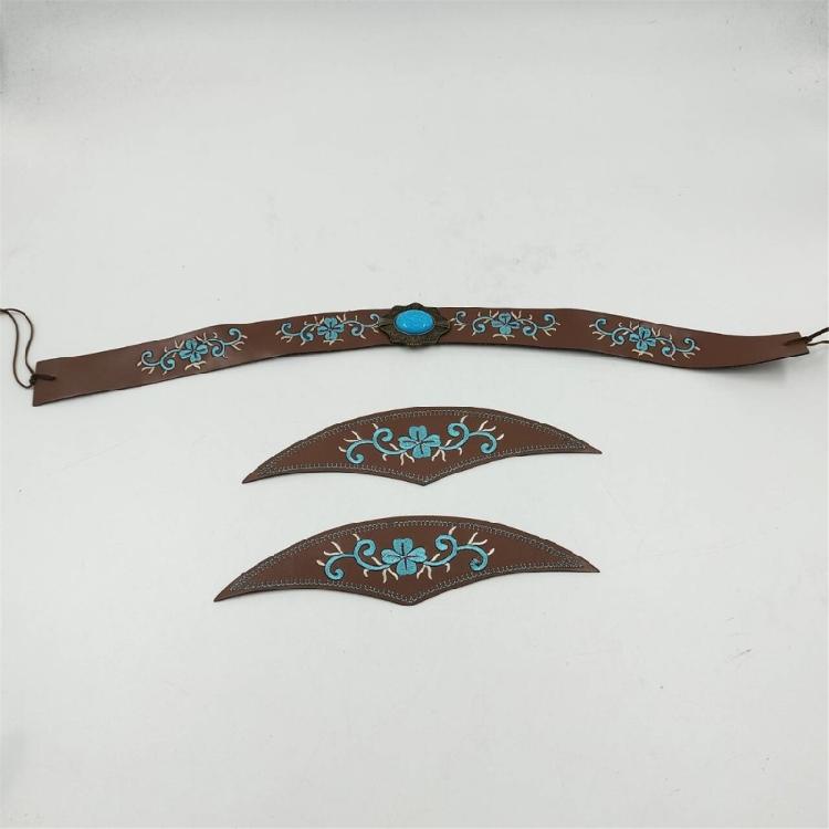 Blumenhütebänder Dekorative Stickerei für Cowboyhüte Stroh-Fedora und Panama-Stile Ersatz