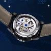 AILANG 8831Luxury Double Tourbillon Mechanical Watch Luminous Moon Phase Dial Automatic Clock Waterproof Bracelet Hollowed Reloj