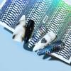 12Pcs 3D Laser Holographic Snake Skin Design Adhesive Nail Stickers Decals Nail Decorations