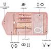 Foldable Travel Jewelry Bag Portable Necklace Earrings Rings Case Organizer Jewelry Storage Bag For Girls Journey Essentials