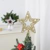1Pcs Christmas Tree Top Decoration Sparkling 19cm Stars Xmas Party DIY Craft Supplies Home Decoration Navidad New Year 2025 Gift