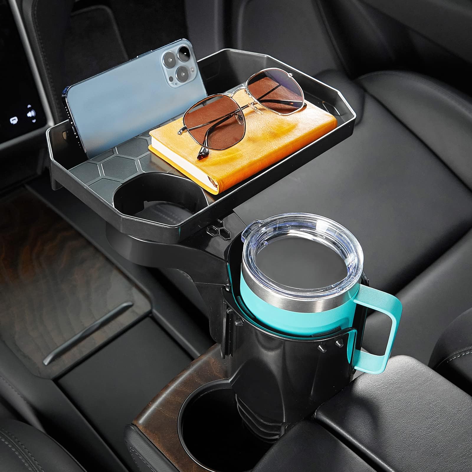 

JOYTUTUS Design Car Drink Holder with Cup Holder Car Drink Car Bottle Cup Smartphone Card Easy Black 3-in-1 Tray, Compatible, Holder, Holder, 3-in-1 чёрный