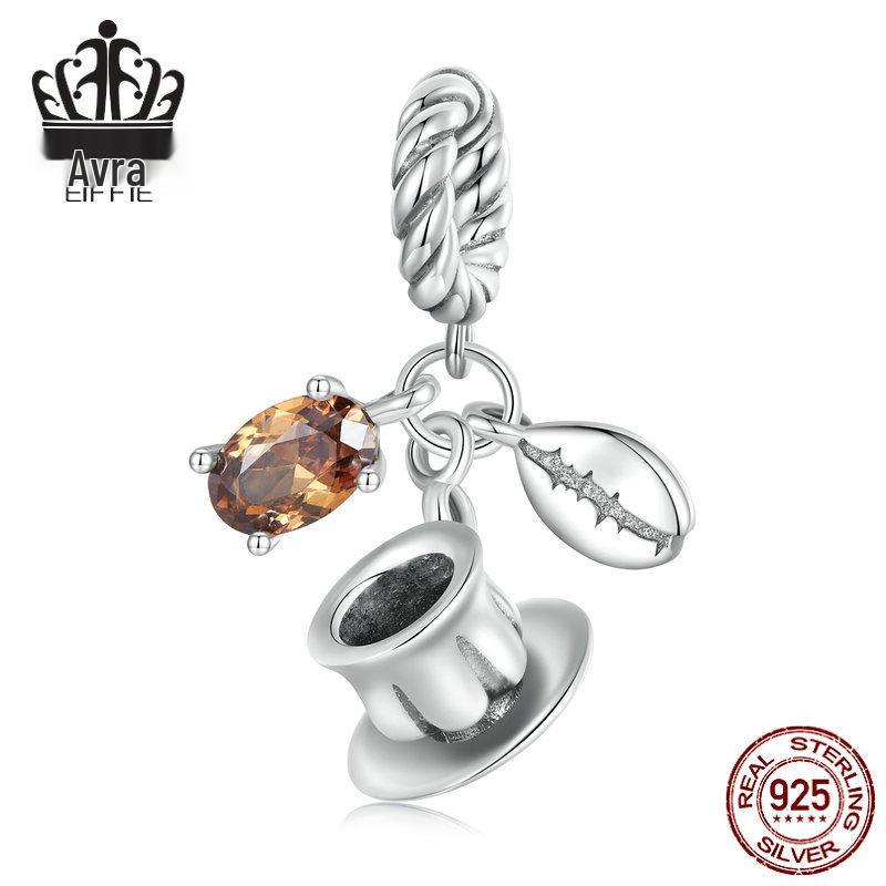 Mocha Coffee Cup Pendant - Sterling Silver S925 Jewelry SCC2467