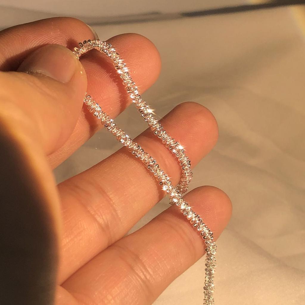 925 Sterling Silver Elegant Charm Bracelets Chain Beautiful Crystal Stone Drop Jewelry Fashion for Women Wedding Lady Cute