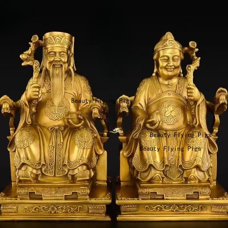 1pc Metal Portrait Ornaments Living Room Wealth Ornament Feng Shui Accessories Home Decoration Chinese Desktop Decorations
