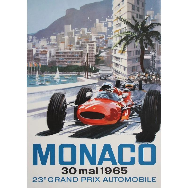 

Гонки на старинных автомобилях Гран-при Монако Плакаты и принты Картина на холсте Настенная живопись Печать на холсте Картина для гостиной Домашний декор 21cm×30cm NoFrame