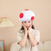 Mushroom Hat for Halloween Costume Hat Festival Party Gathering Headgear Seasonal Party Photoshoots Hat Accessories